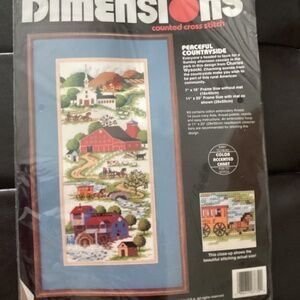 Dimensions Eaceful Countryside counted cross stitch kit